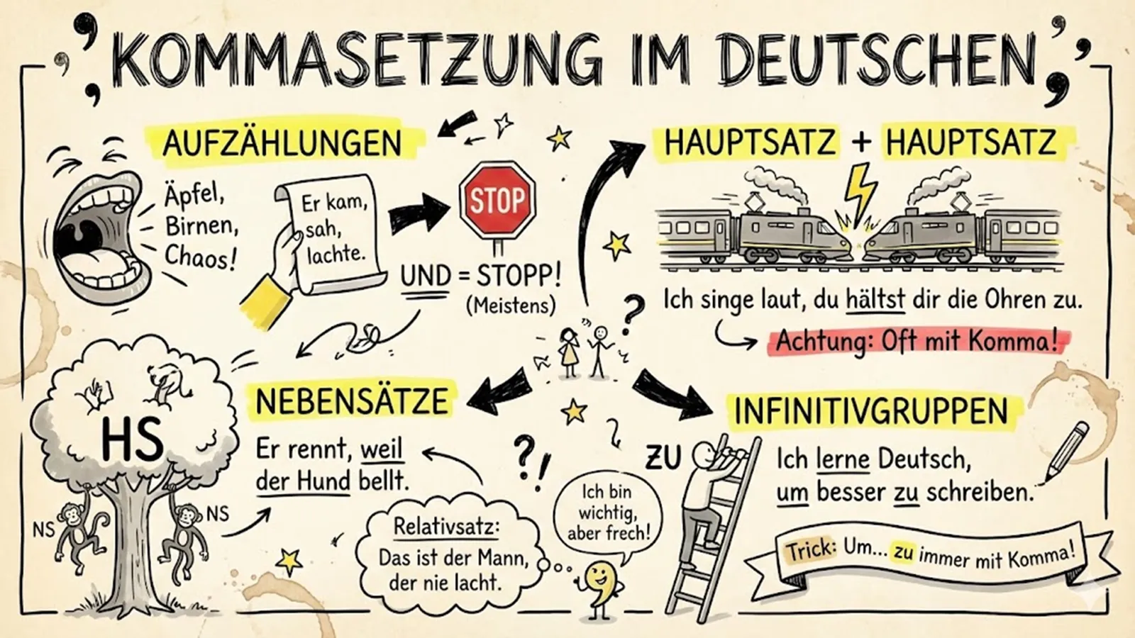 Kommasetzung